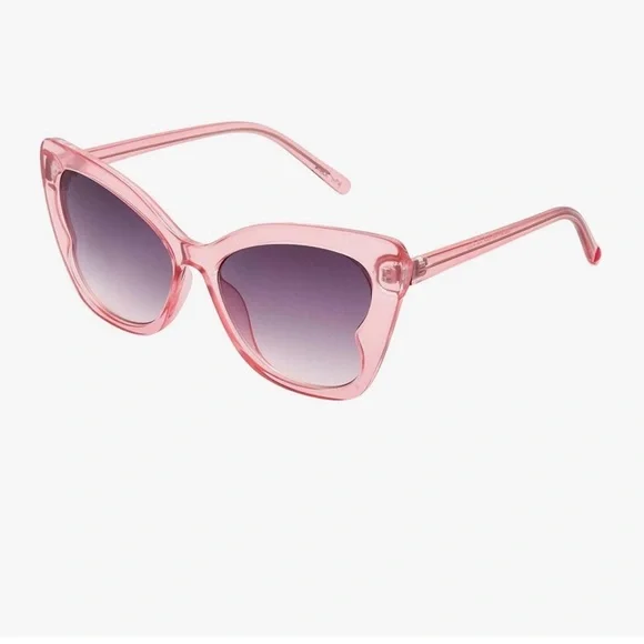 Betsey Johnson Stylish Pink Cat-Eye Sunglasses - Picture 2 of 6
